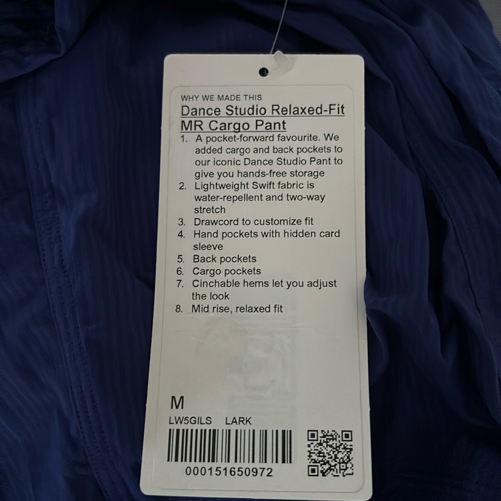 LULULEMON DANCE STUDIO RELAXED FIT MR CARGO PANTS IN LARK SZ M NWT - Picture 10 of 11